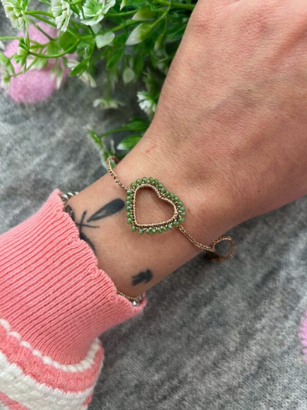 Bracciale CUORE verde