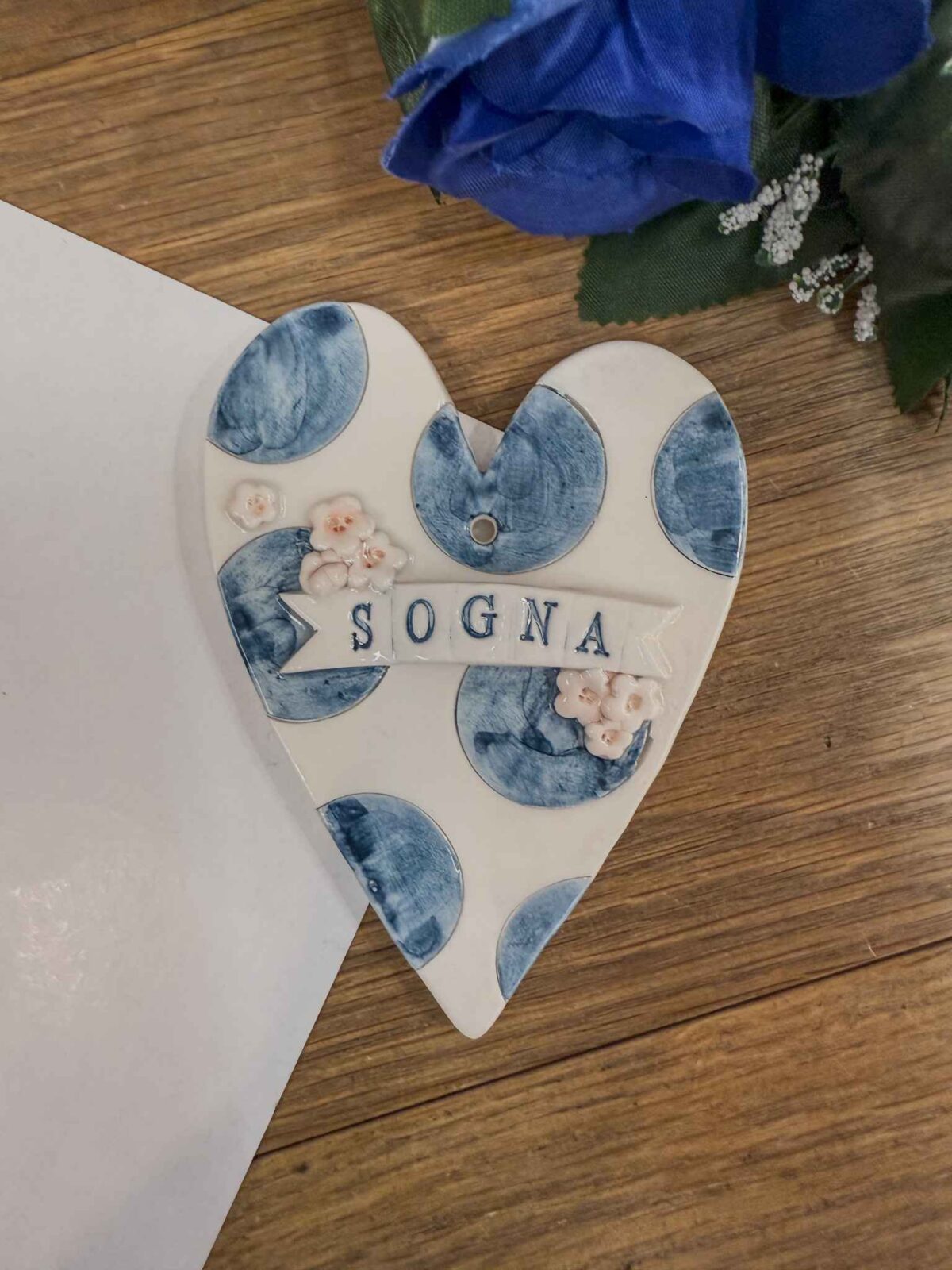 Cuore ceramica POIS SOGNA