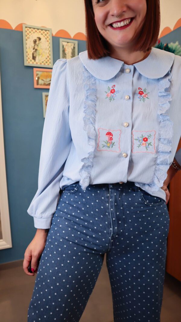 Camicia VIOLET AZZURRA