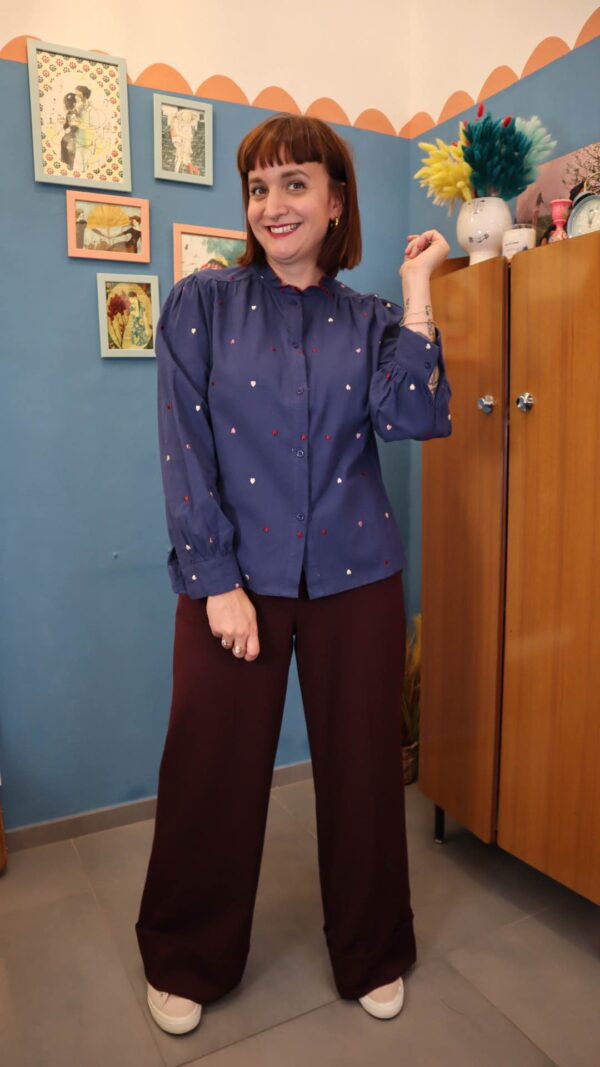 Camicia CUORE blu