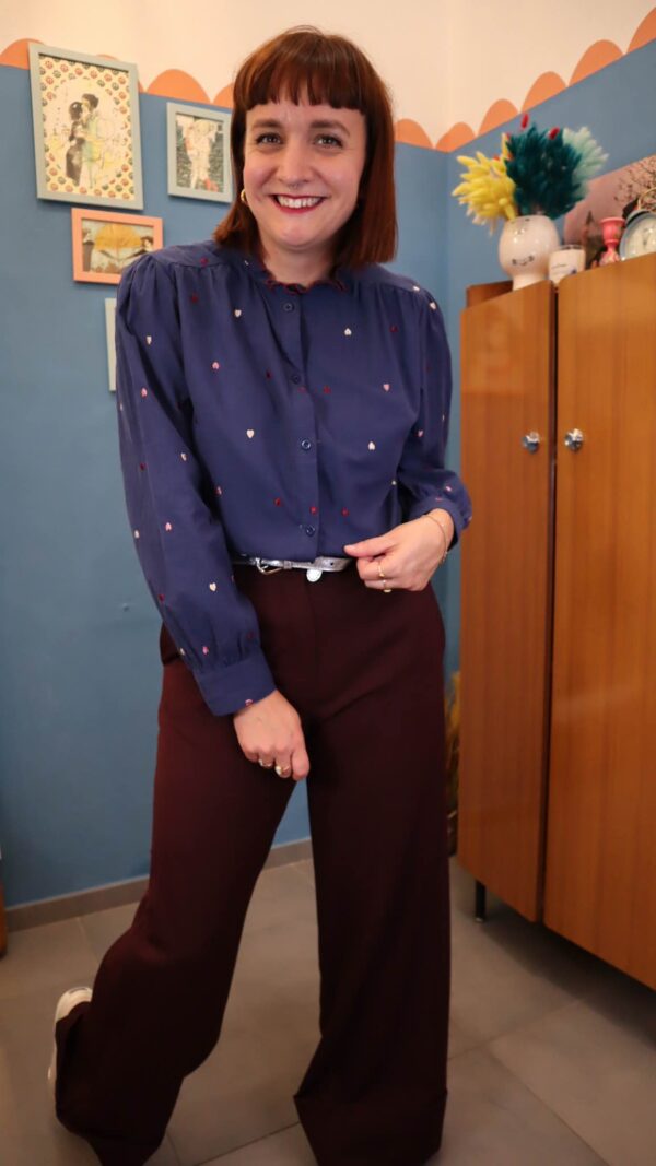 Camicia CUORE blu