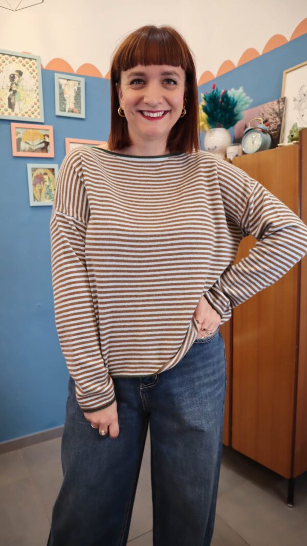 Maglione SIMPLE POLVERE/ MARRONE