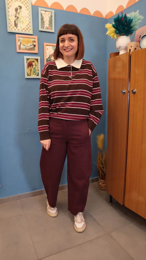Jeans BALLOON burgundy