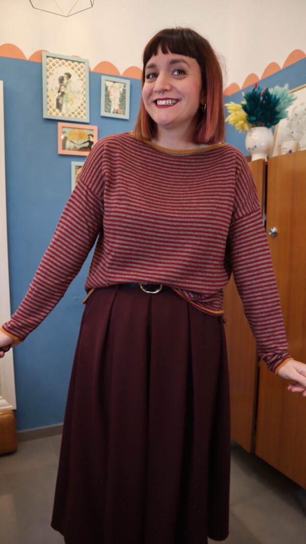 Maglione SALMO bordo/tortora