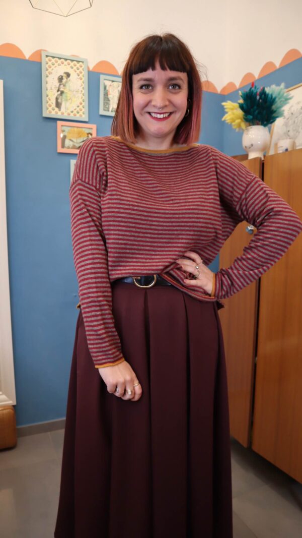 Maglione SALMO bordo/tortora