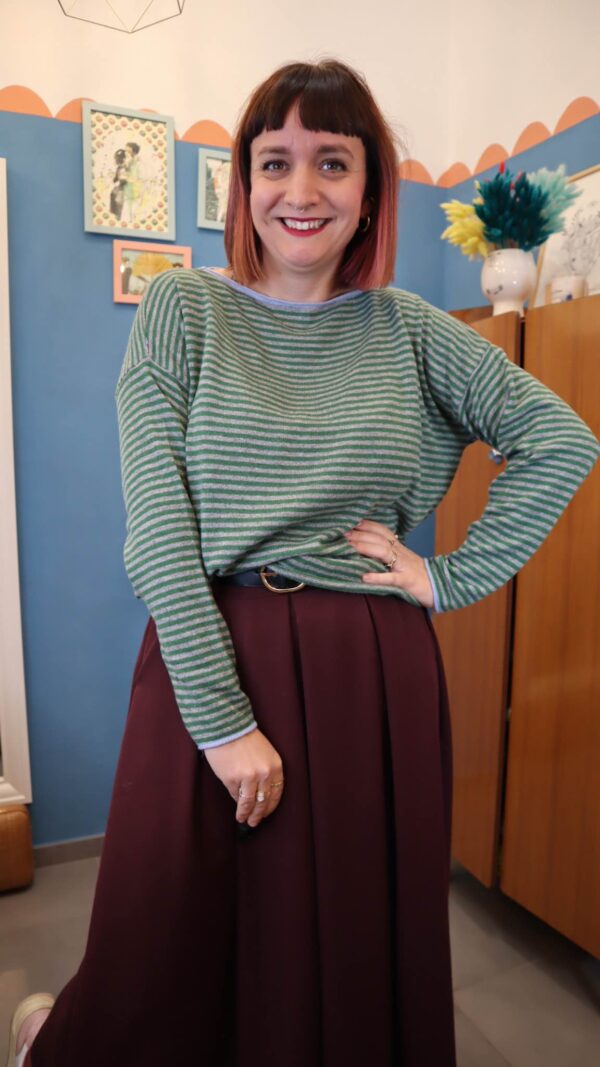 Maglione SALMO verde/grigio