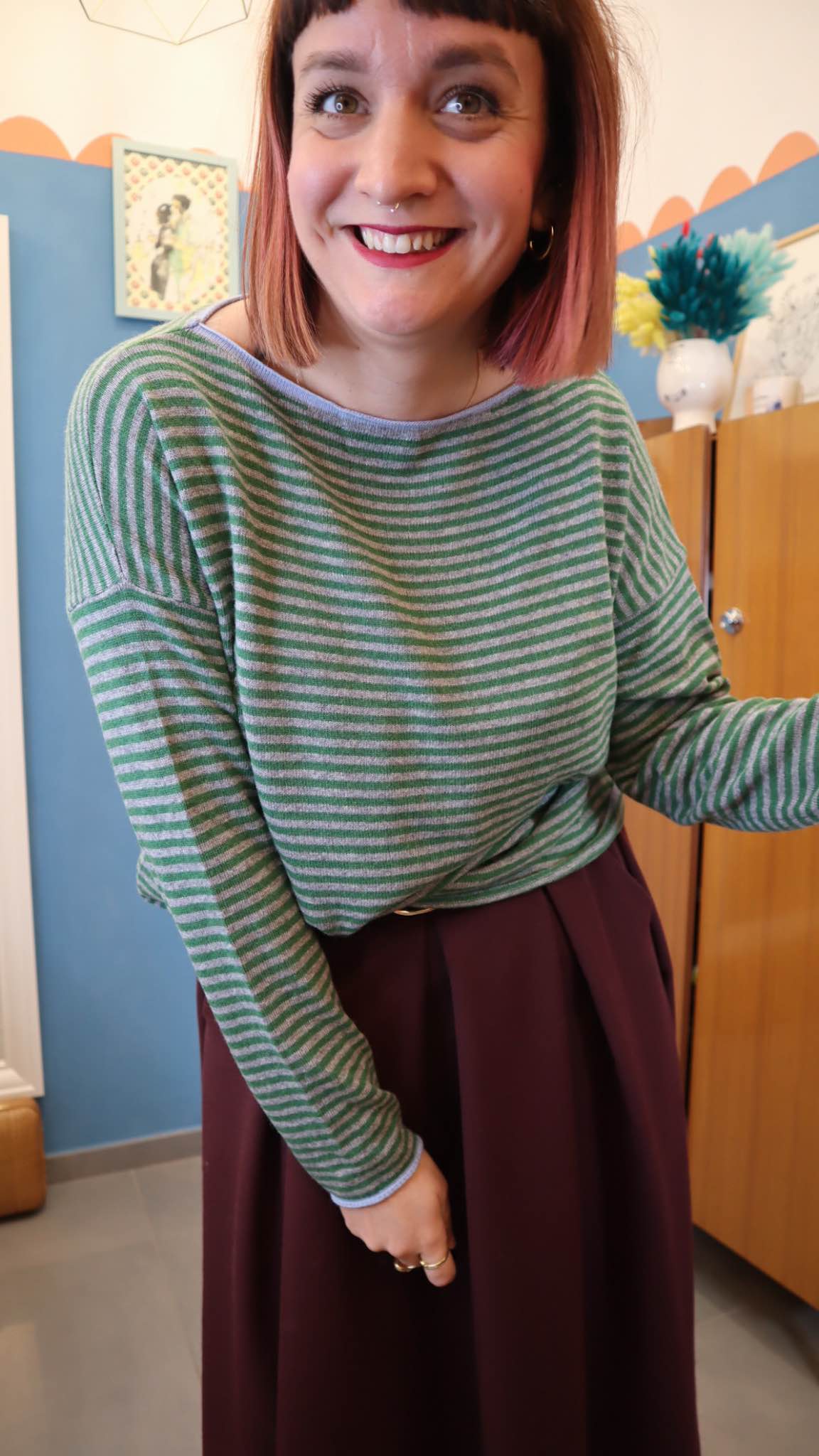 Maglione SALMO verde/grigio - immagine 2