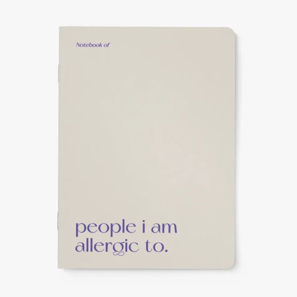 Notebook PERSONE A CUI SONO ALLERGICO