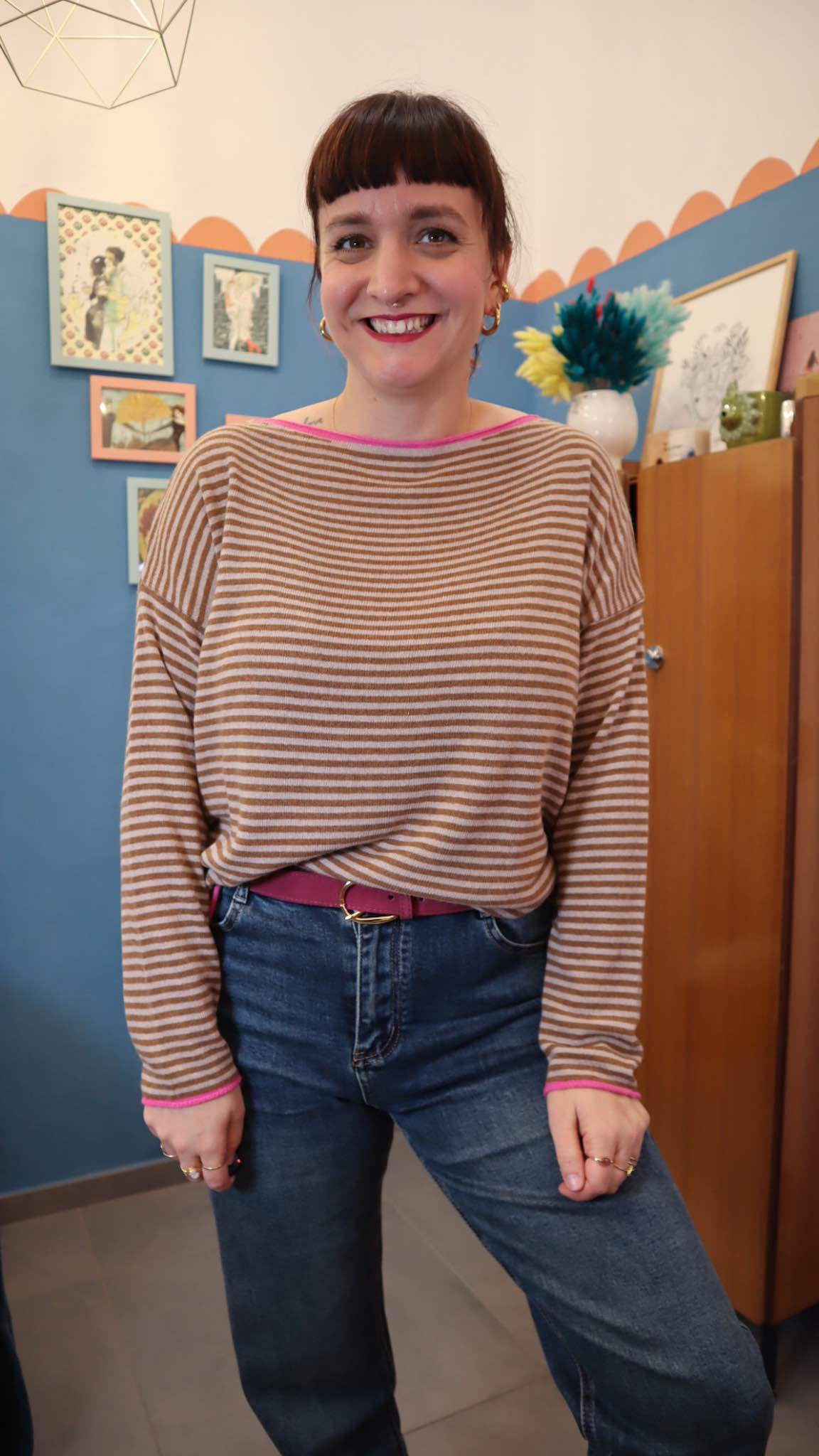 Maglione SALMO tortora/sabbia