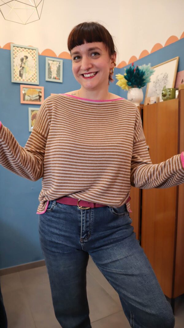 Maglione SALMO tortora/sabbia