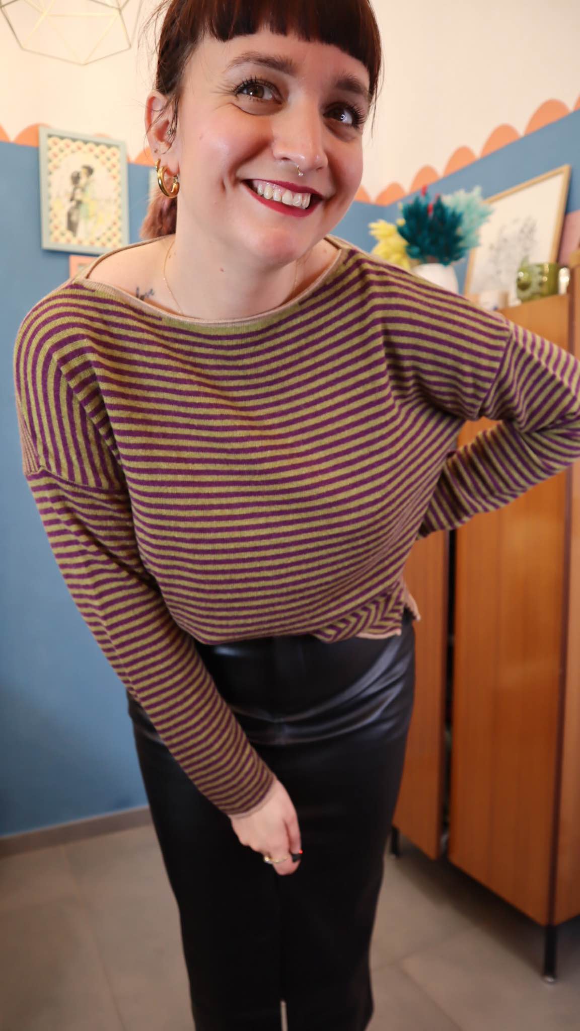 Maglione SALMO viola/fango - immagine 2