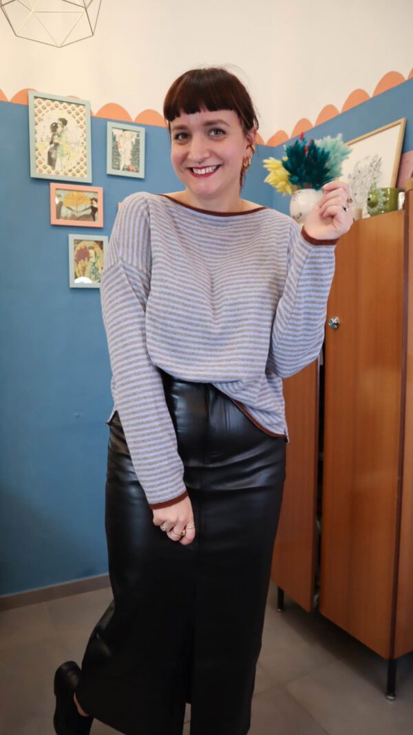 Maglione SALMO azzurro/grigio