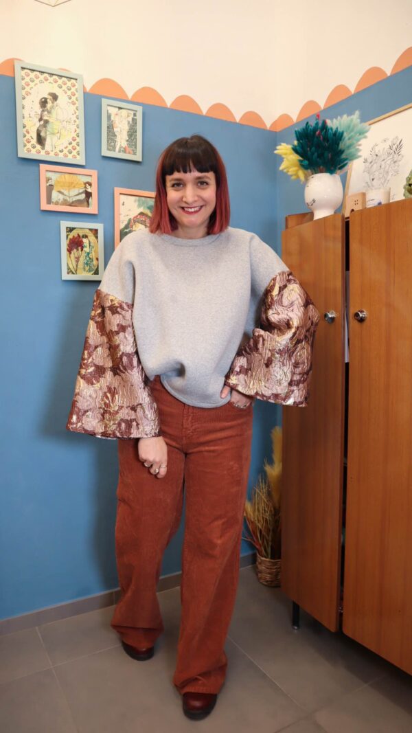 Pantalone VELLUTO RUGGINE