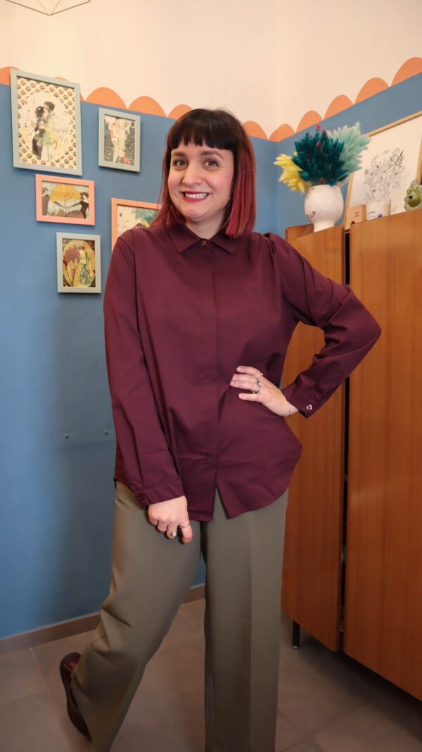 Camicia  BASIC Burgundy