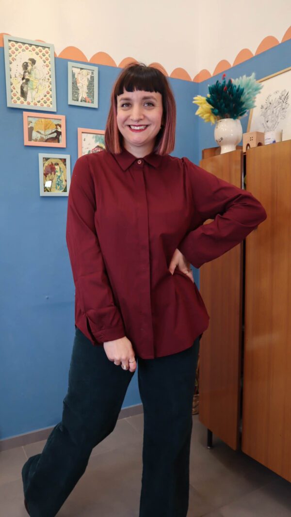 Camicia  BASIC Burgundy
