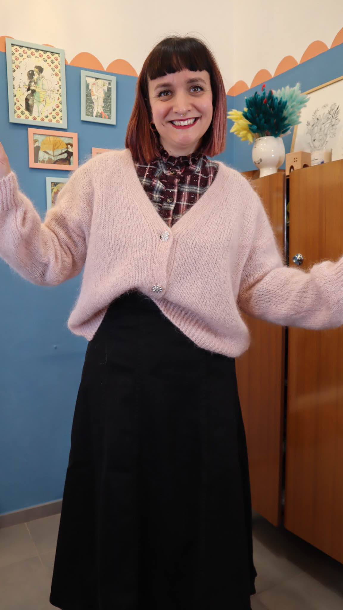 Cardigan FLUFFY PINK - immagine 4