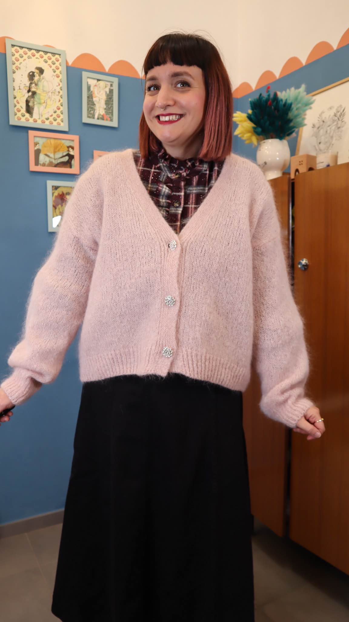 Cardigan FLUFFY PINK - immagine 3