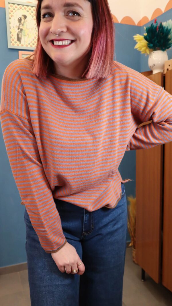 Maglione SALMO zucca/lilla