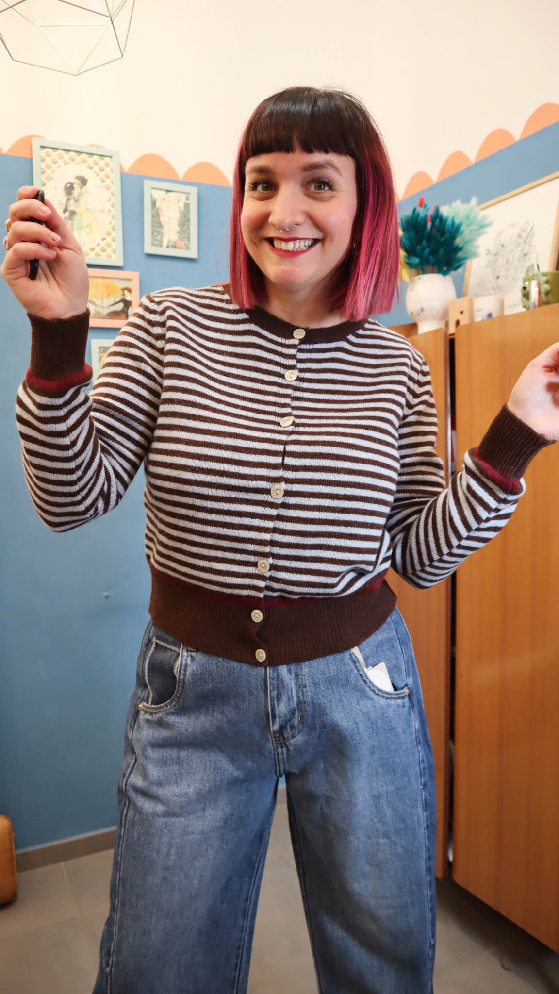 Cardigan BLEND brown - immagine 3