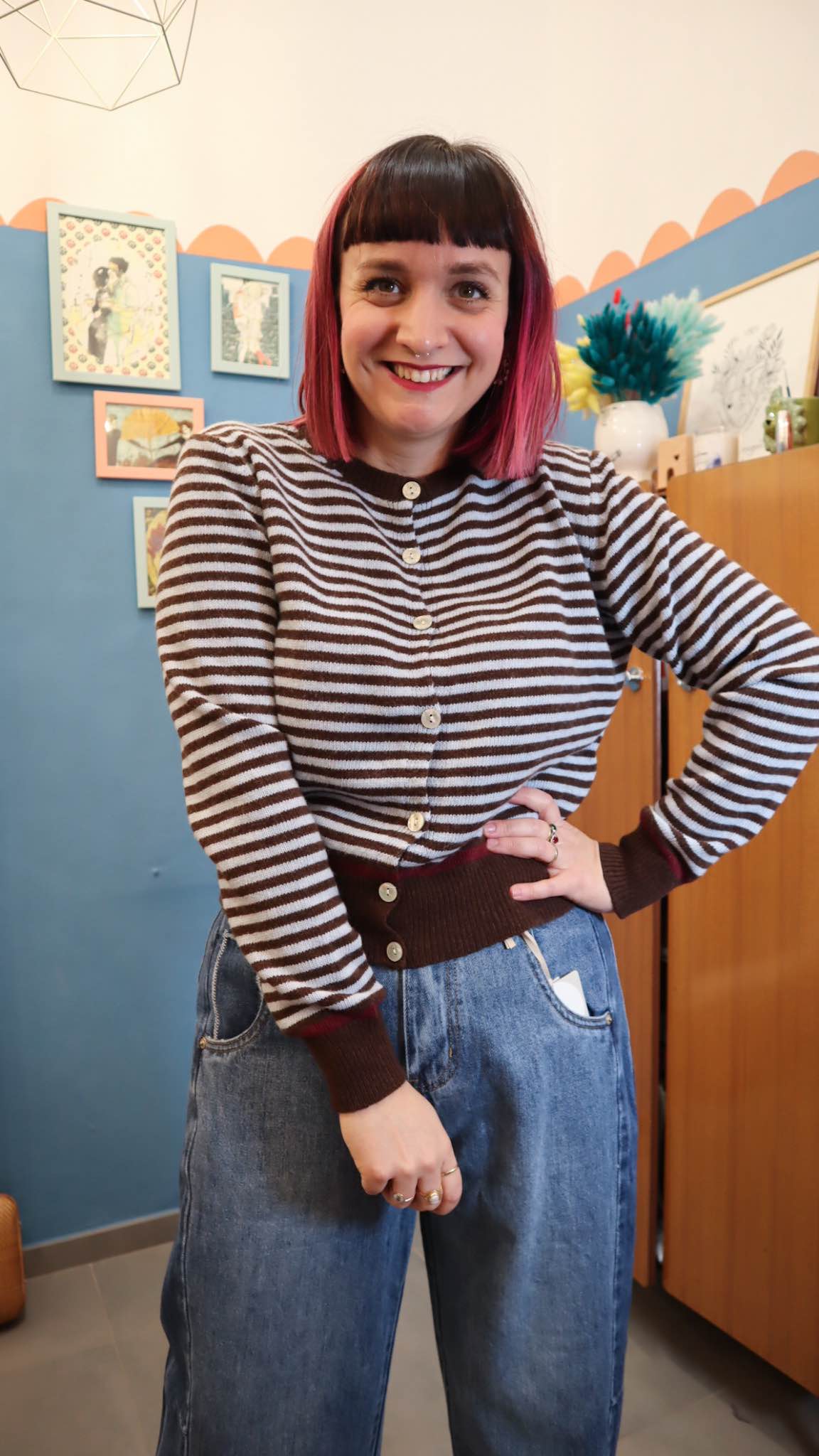 Cardigan BLEND brown