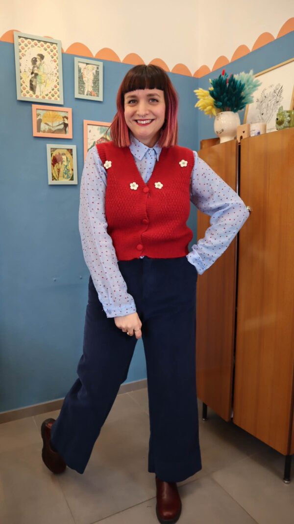 Pantalone velluto BLUE