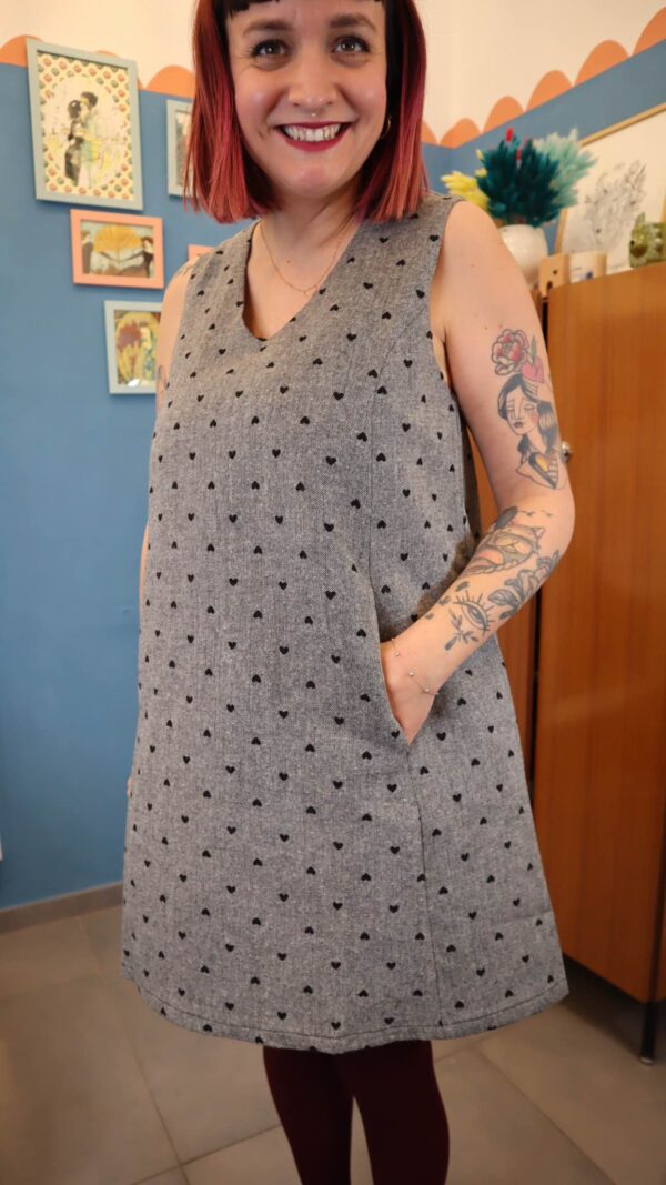 Vestito scamiciato CUORI