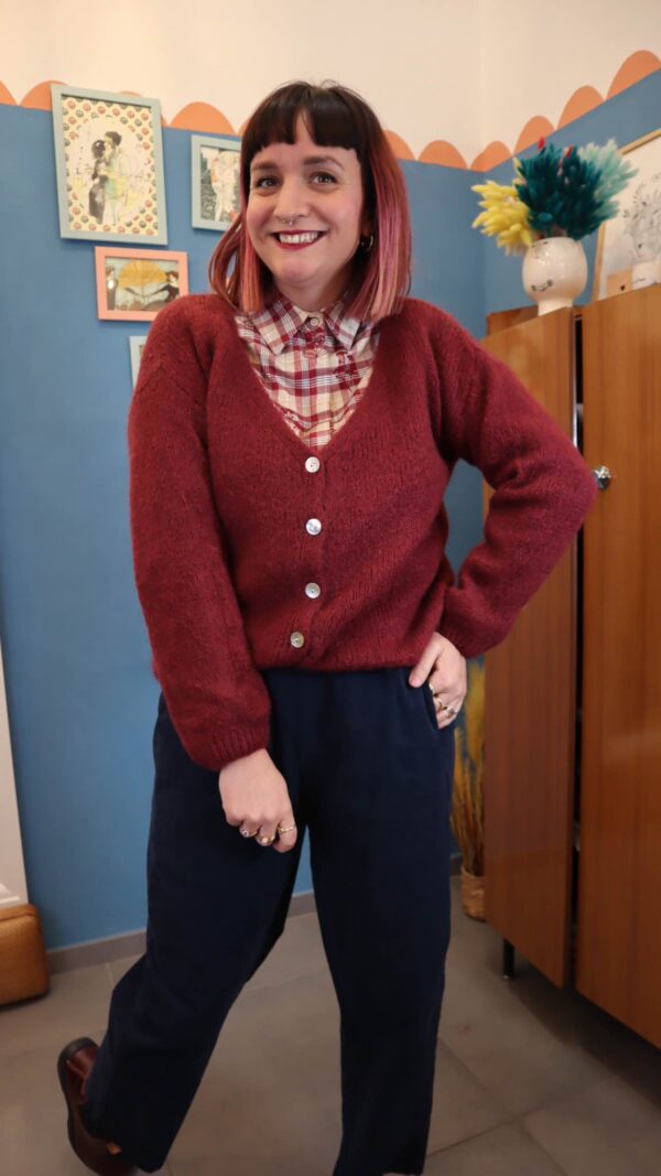 Cardigan BORDEAUX