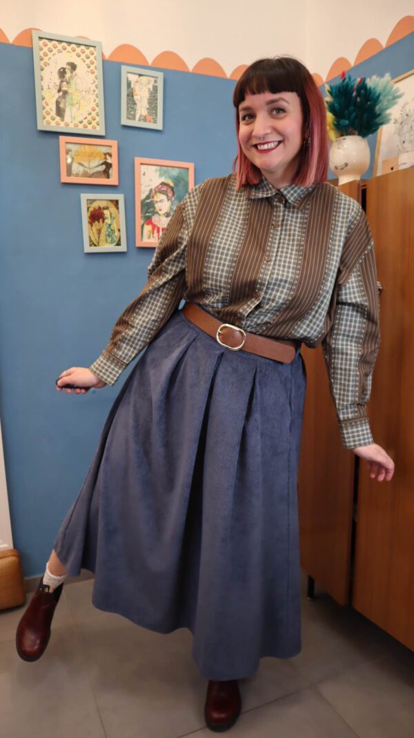 Gonna VELLUTO POLVERE