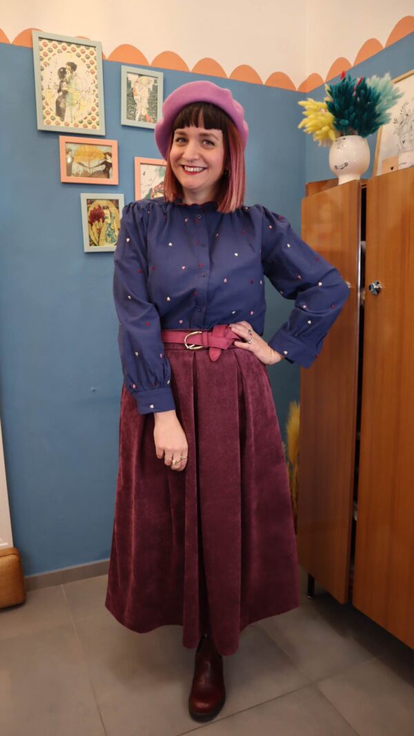 Gonna VELLUTO Vinaccia