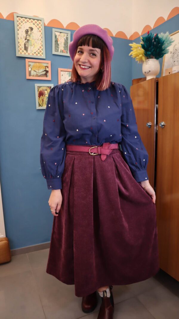 Gonna VELLUTO Vinaccia