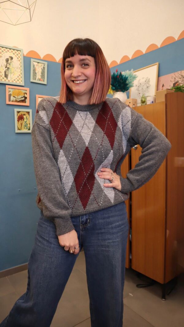 Maglione ROMBO GRIGIO