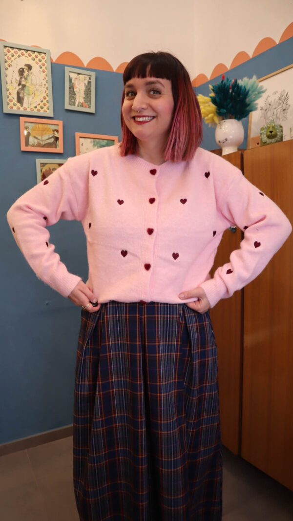 Cardigan cuori