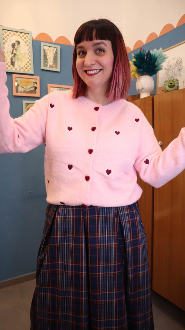 Cardigan cuori