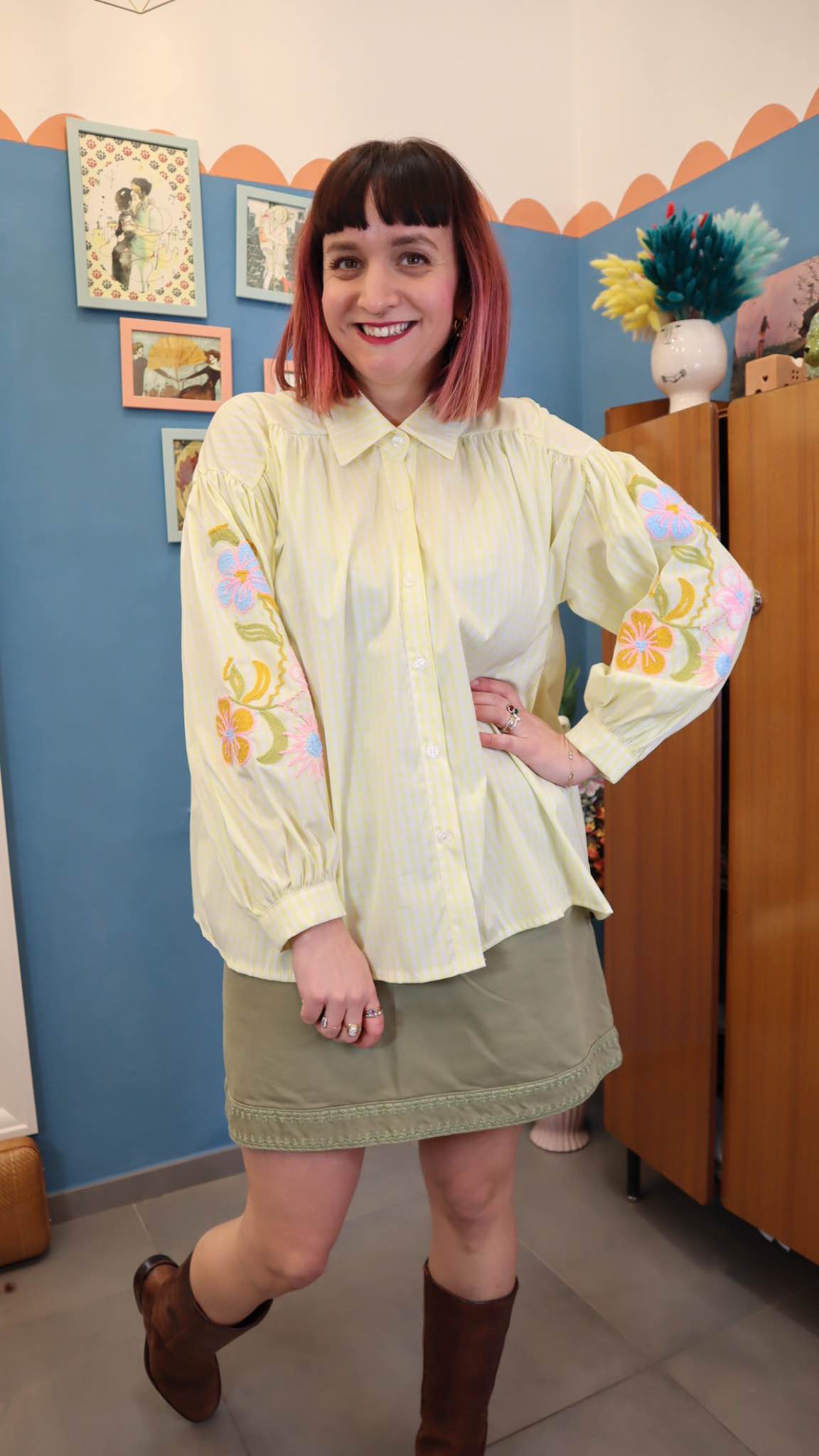 Camicia PRICOT YELLOW - immagine 2