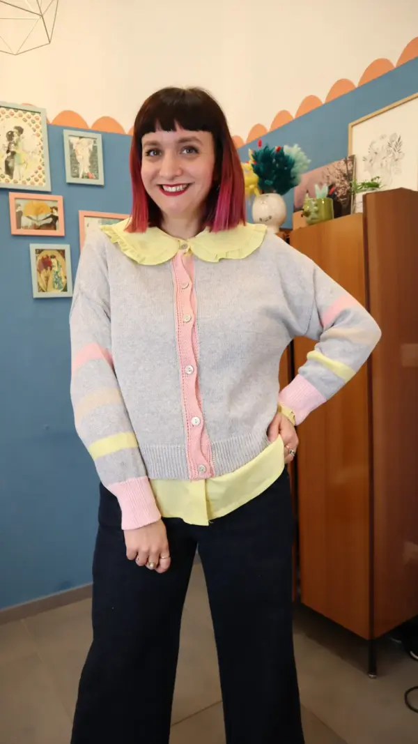 Cardigan RETRO grigio