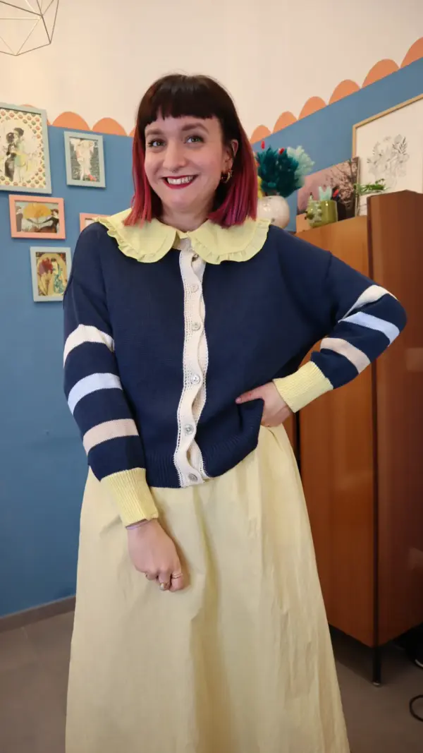 Cardigan RETRO BLU