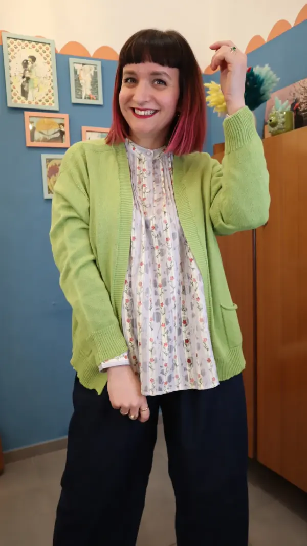 Cardigan Basic GREEN