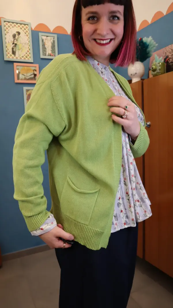 Cardigan Basic GREEN
